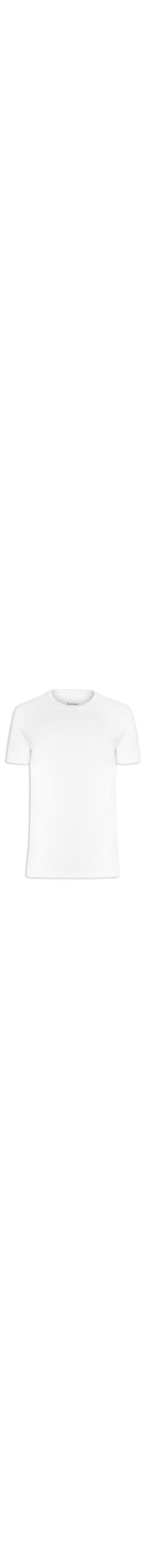Camiseta Masculina Pima Leve Gola Careca Manga Curta - Branco