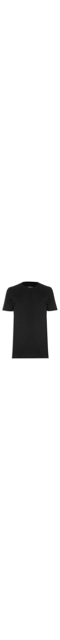 Camiseta Masculina Pima Leve Gola Careca Manga Curta - Preto