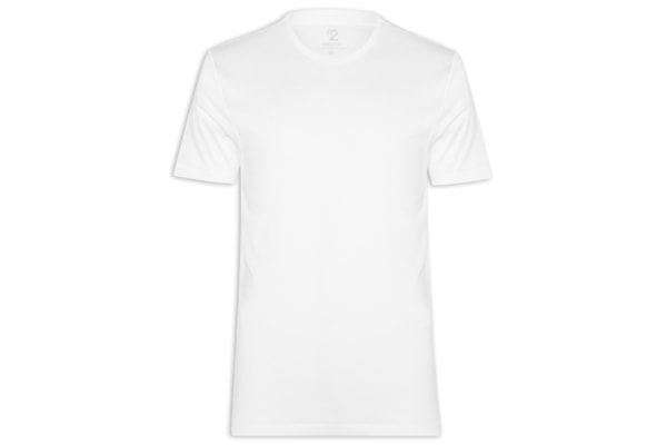Camiseta Masculina Pima Manga Curta - Branco