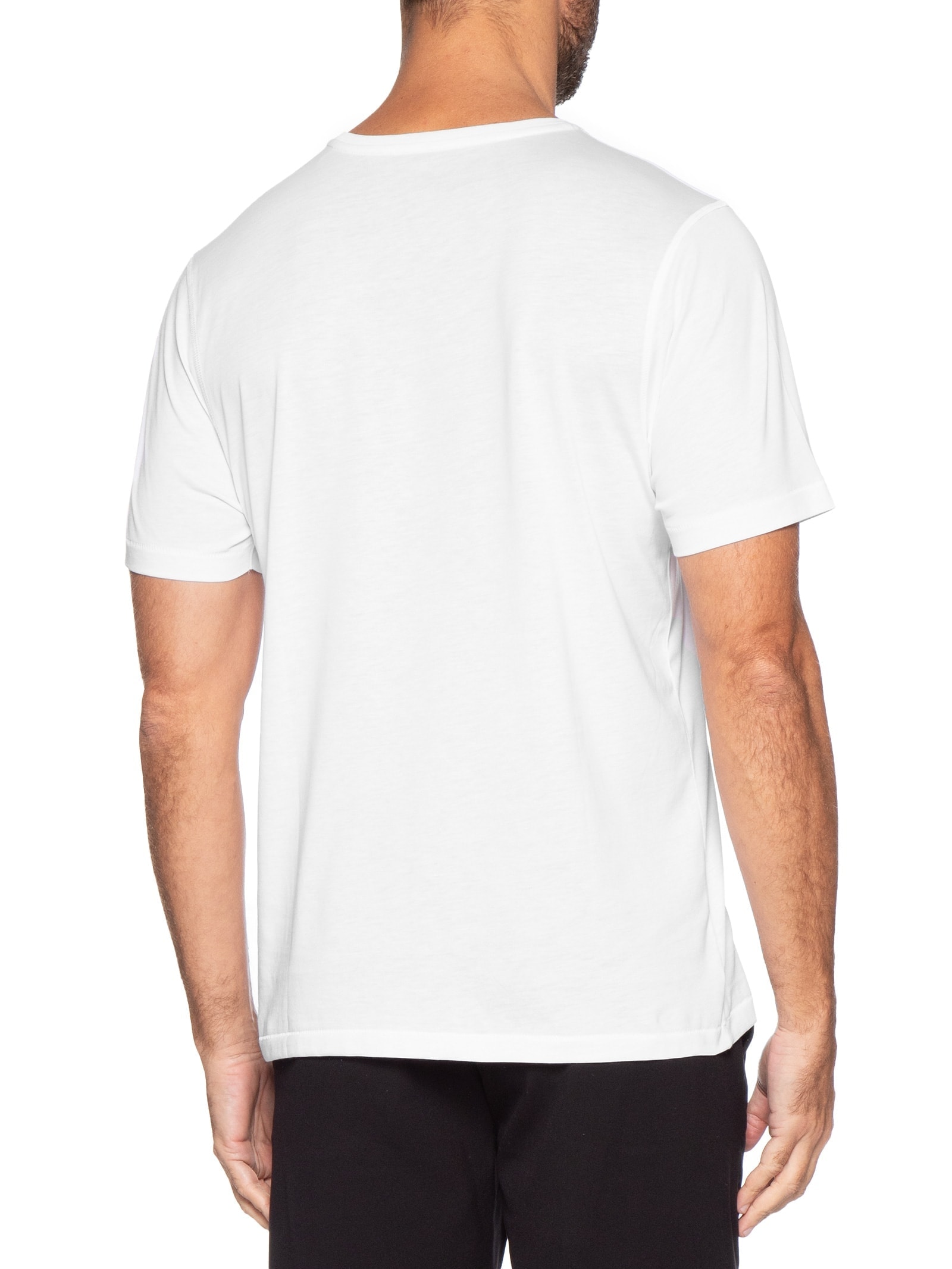 Camiseta Masculina Pima Manga Curta Branco '2 Essential