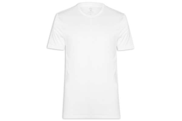 Camiseta Masculina Pima Manga Curta - Branco