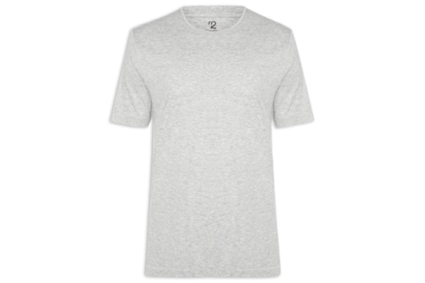 Camiseta Masculina Pima Manga Curta - Cinza