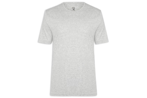 Camiseta Masculina Pima Manga Curta - Cinza