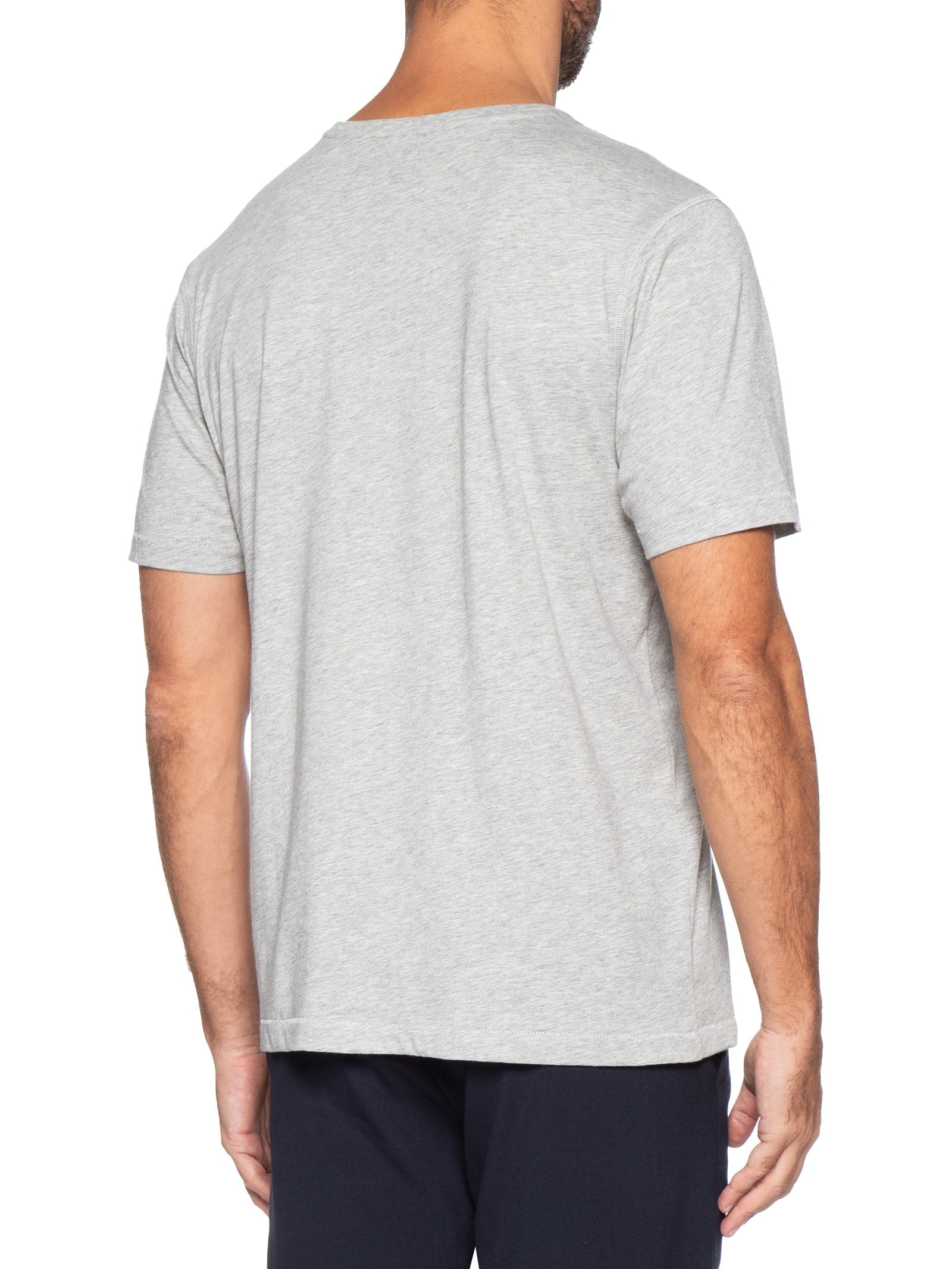 Camiseta Masculina Pima Manga Curta Cinza '2 Essential