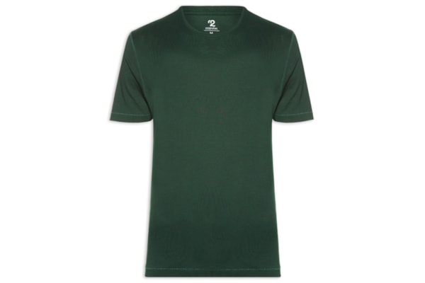 Camiseta Masculina Pima Manga Curta - Verde