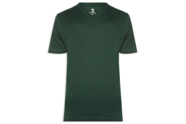Camiseta Masculina Pima Manga Curta - Verde