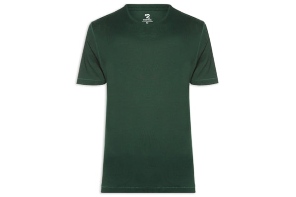 Camiseta Masculina Pima Manga Curta - Verde