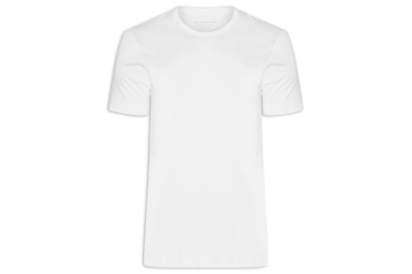 Camiseta Masculina Pima Peruano - Branco