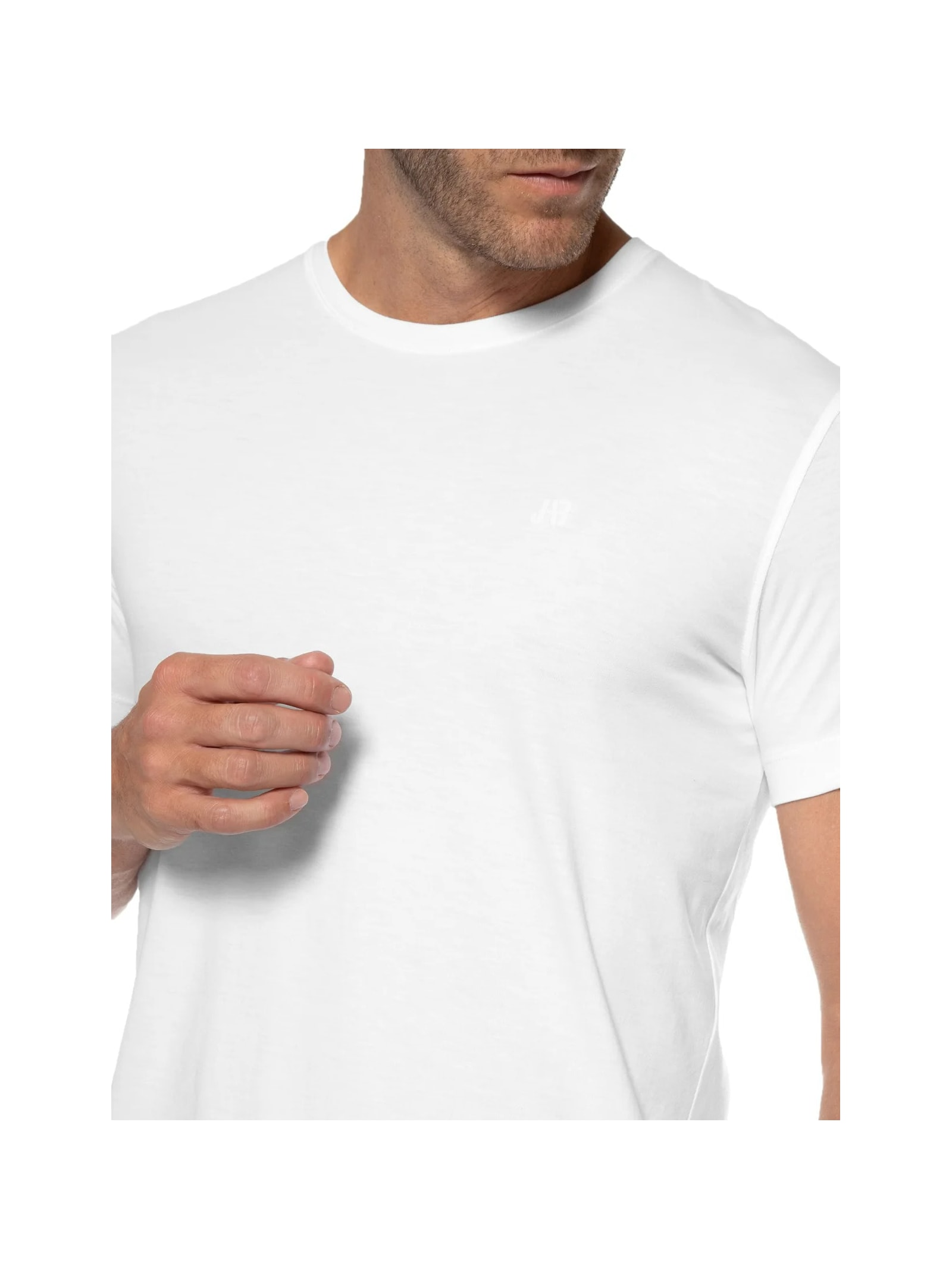 Camiseta Masculina Pima Peruano Branco Jab