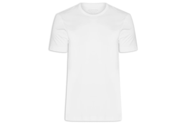 Camiseta Masculina Pima Peruano - Branco