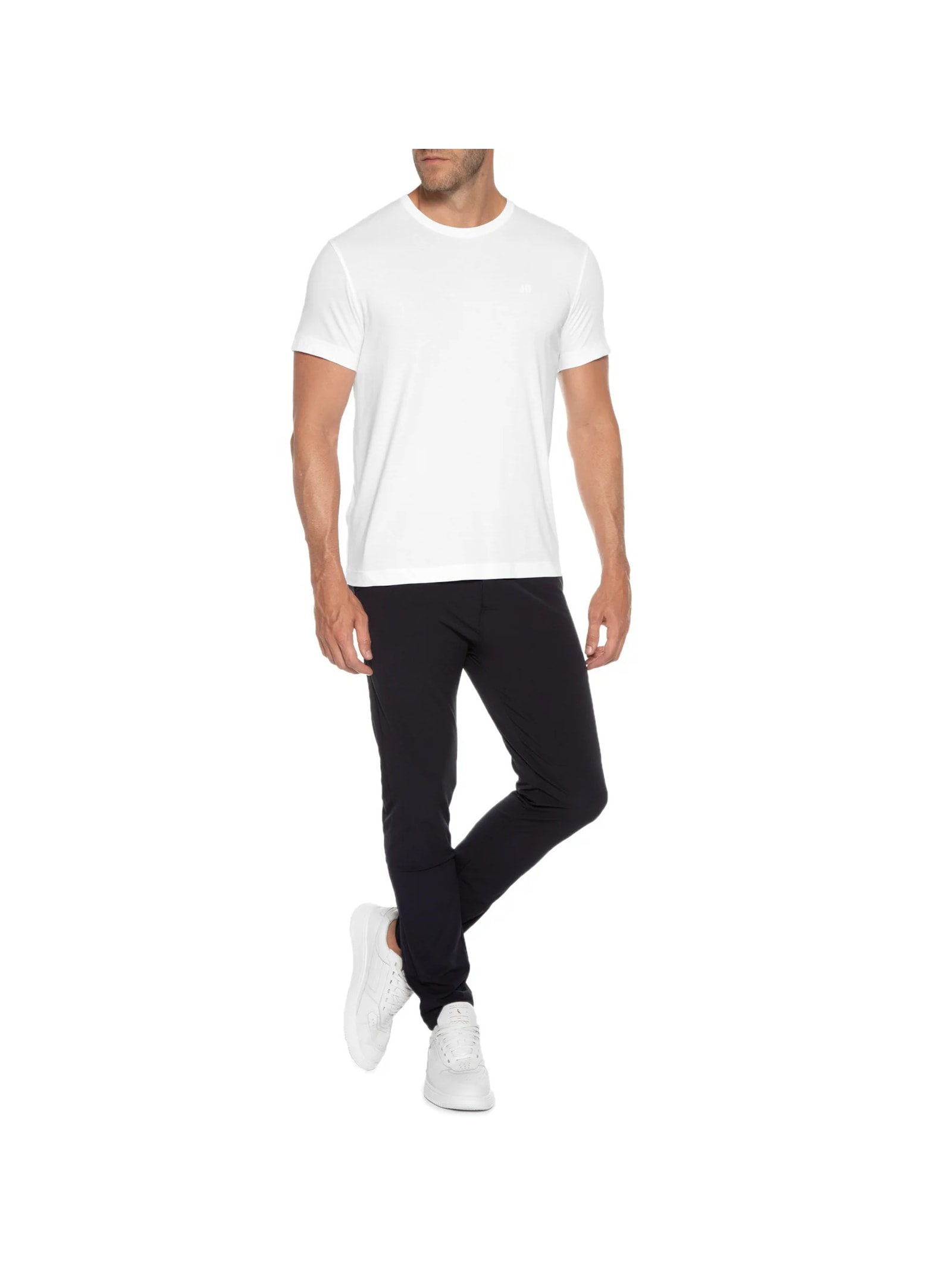 Camiseta Masculina Pima Peruano Branco Jab