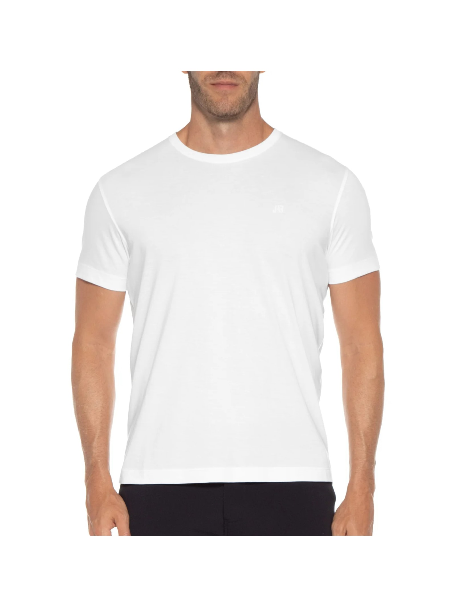 Camiseta Masculina Pima Peruano Branco Jab