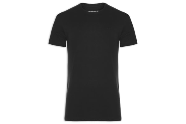 Camiseta Masculina Pima Peruano - Preto
