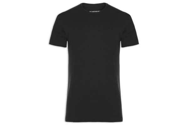 Camiseta Masculina Pima Peruano - Preto