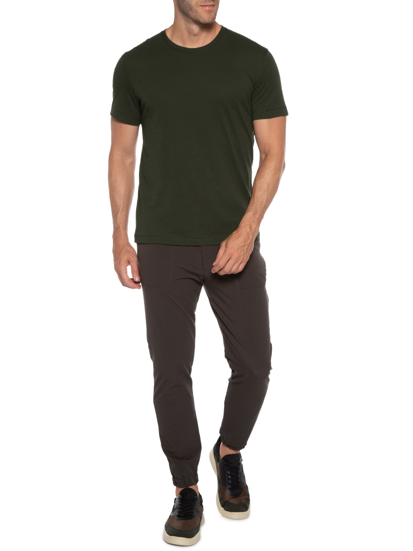Camiseta Masculina Pima Peruano Verde Jab