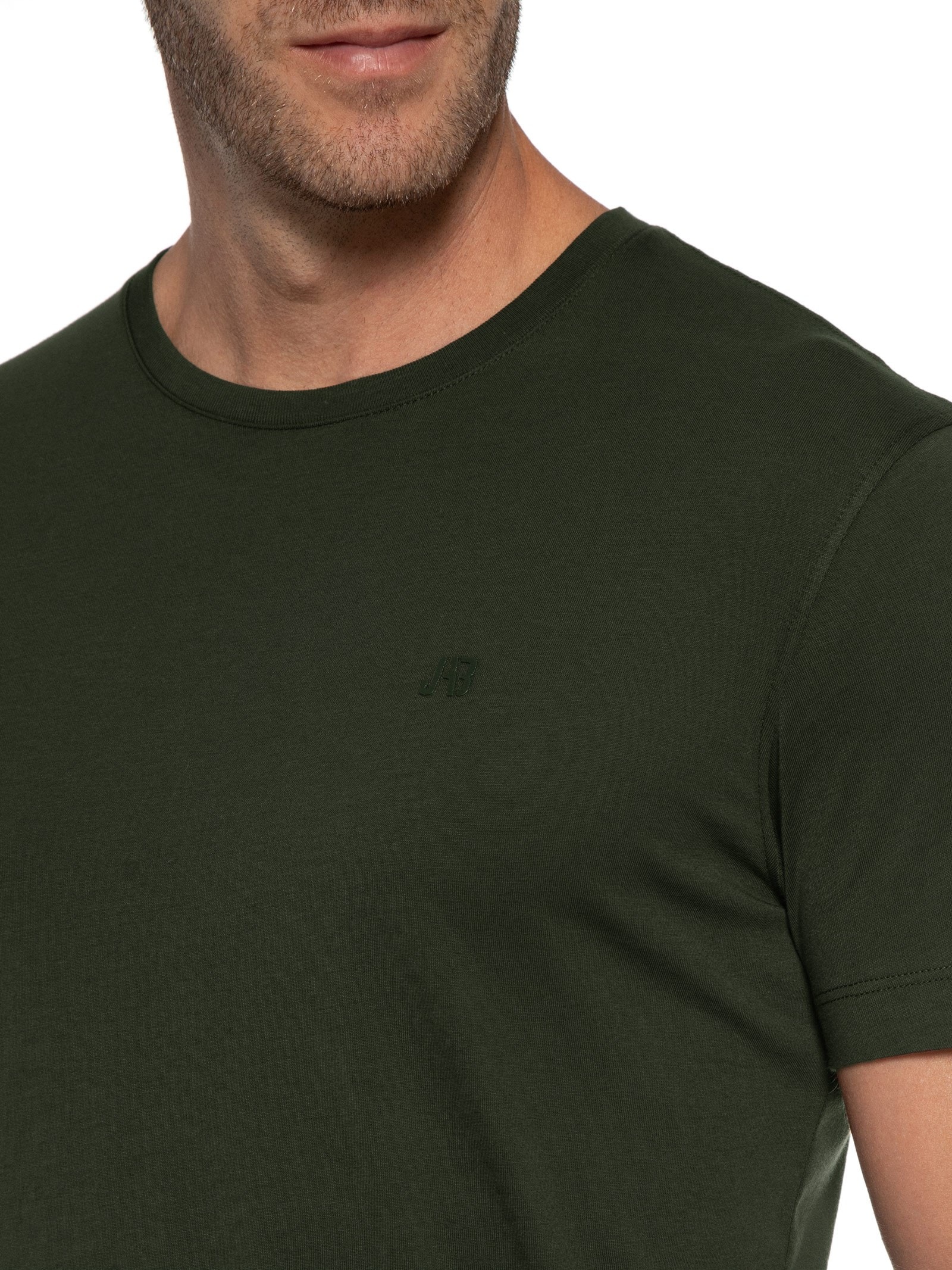 Camiseta Masculina Pima Peruano Verde Jab