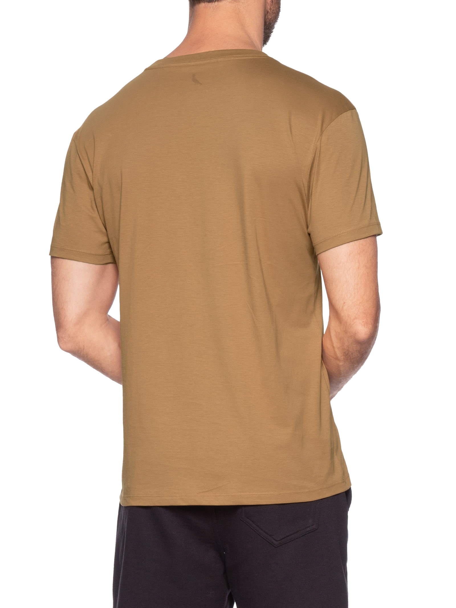 Camiseta Masculina Pima Pica Pau Polaroid Bege Reserva