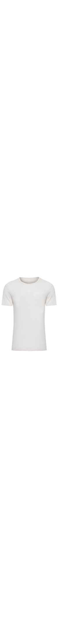 Camiseta Masculina Pima Pocket - Off White
