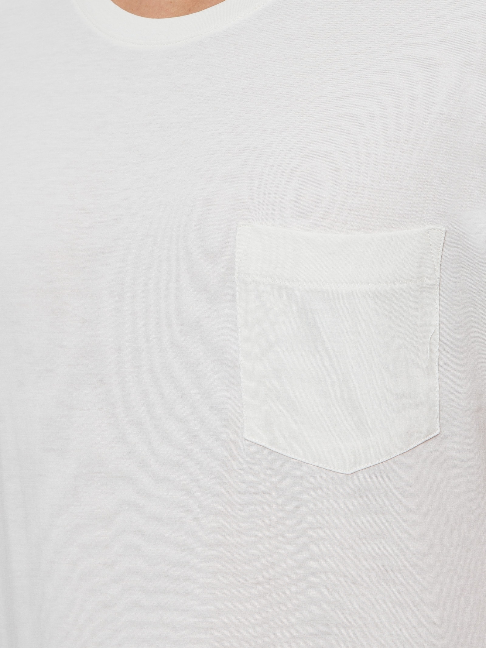 Camiseta Masculina Pima Pocket Off White Osklen