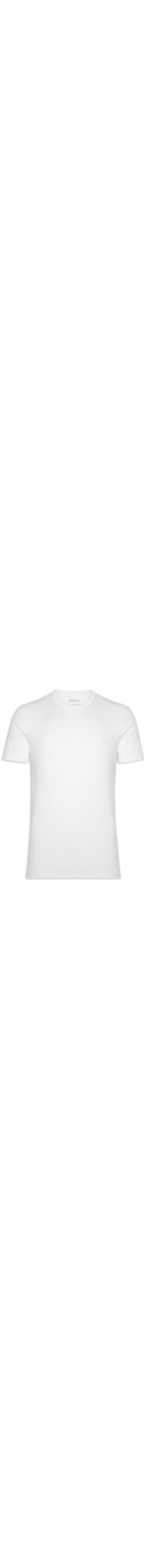 Camiseta Masculina Pima Premium Gola Com Manga Curta - Branco