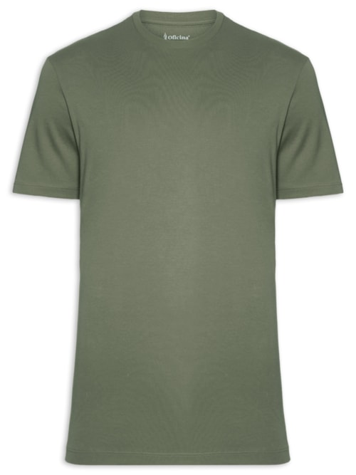 Camiseta Masculina Pima Premium Manga Curta – Verde
