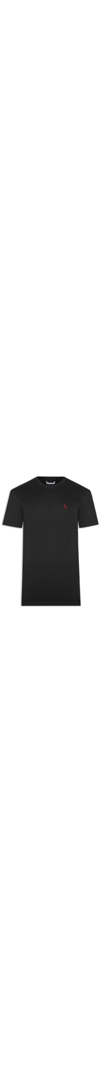 Camiseta Masculina Pima Red Bird - Preto