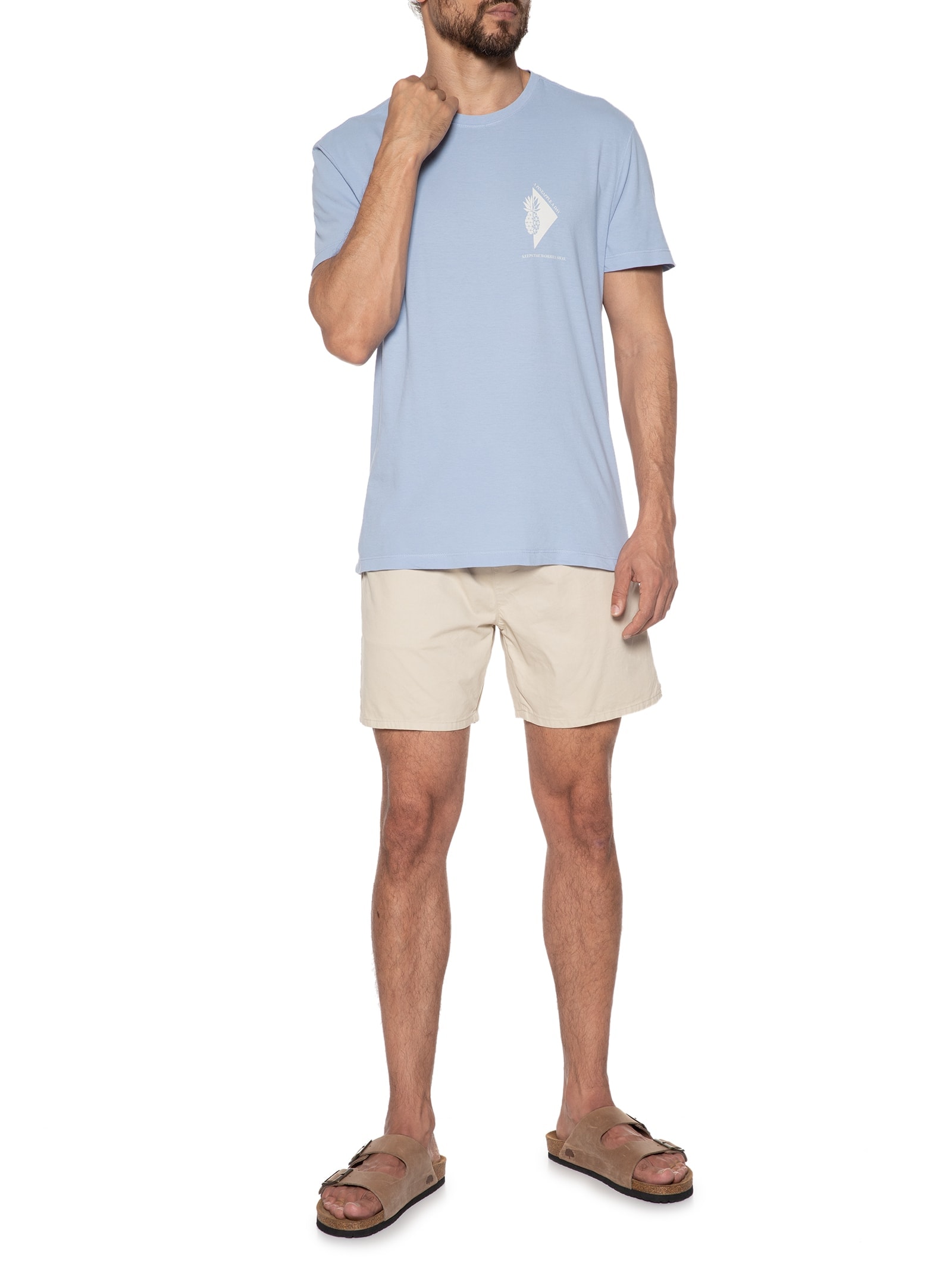 Camiseta Masculina Pinneaple Azul Foxton