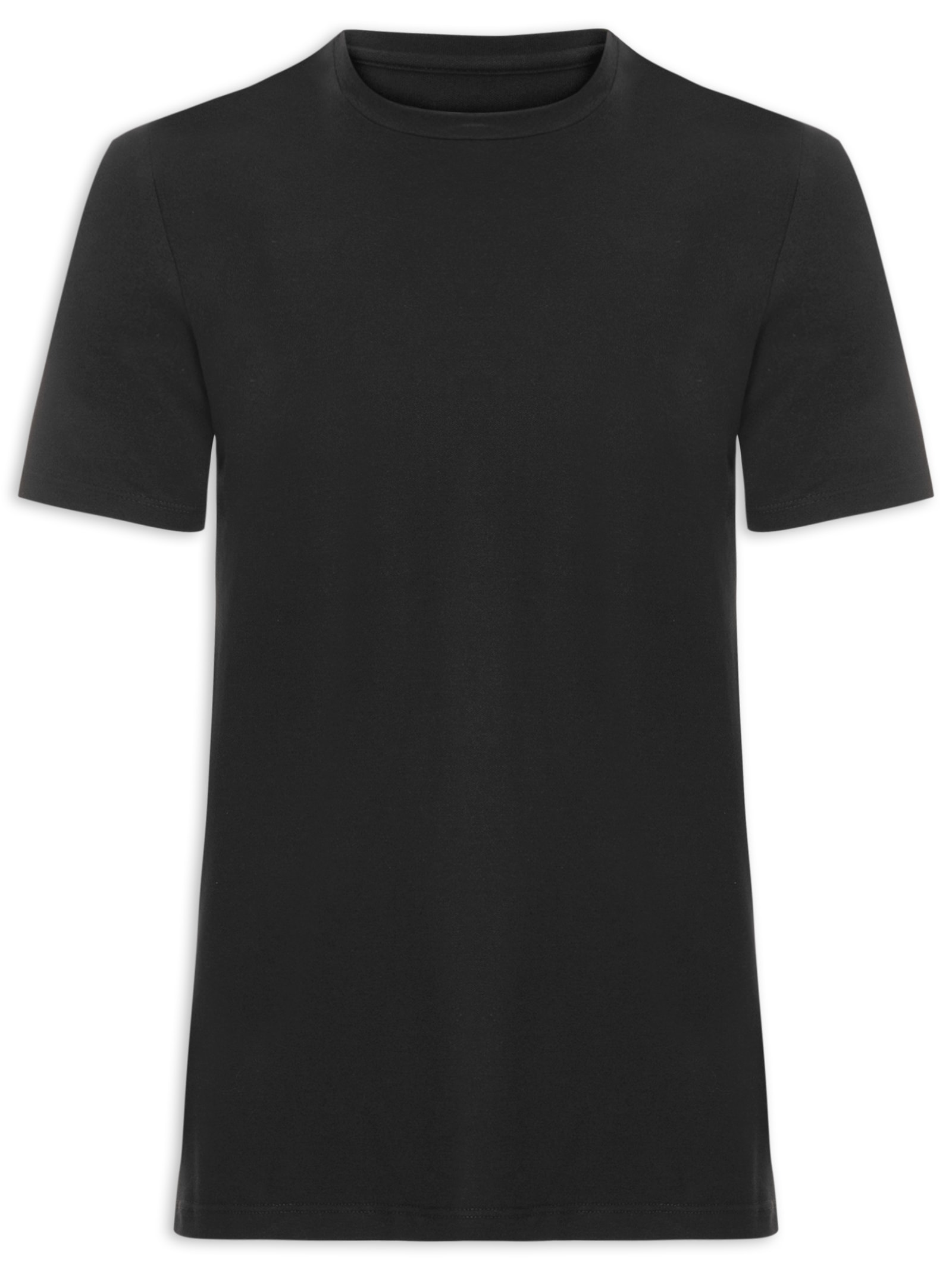 Camiseta Masculina Piquet De Algodão Com Elastano Preto Oficina Reserva