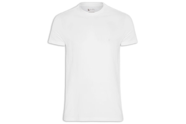 Camiseta Masculina Piquet Logo - Branco