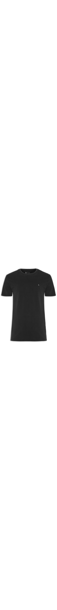 Camiseta Masculina Piquet Logo New - Preto