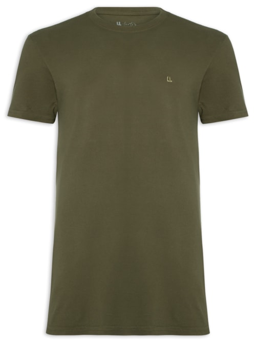 Camiseta Masculina Piquet Logo - Verde
