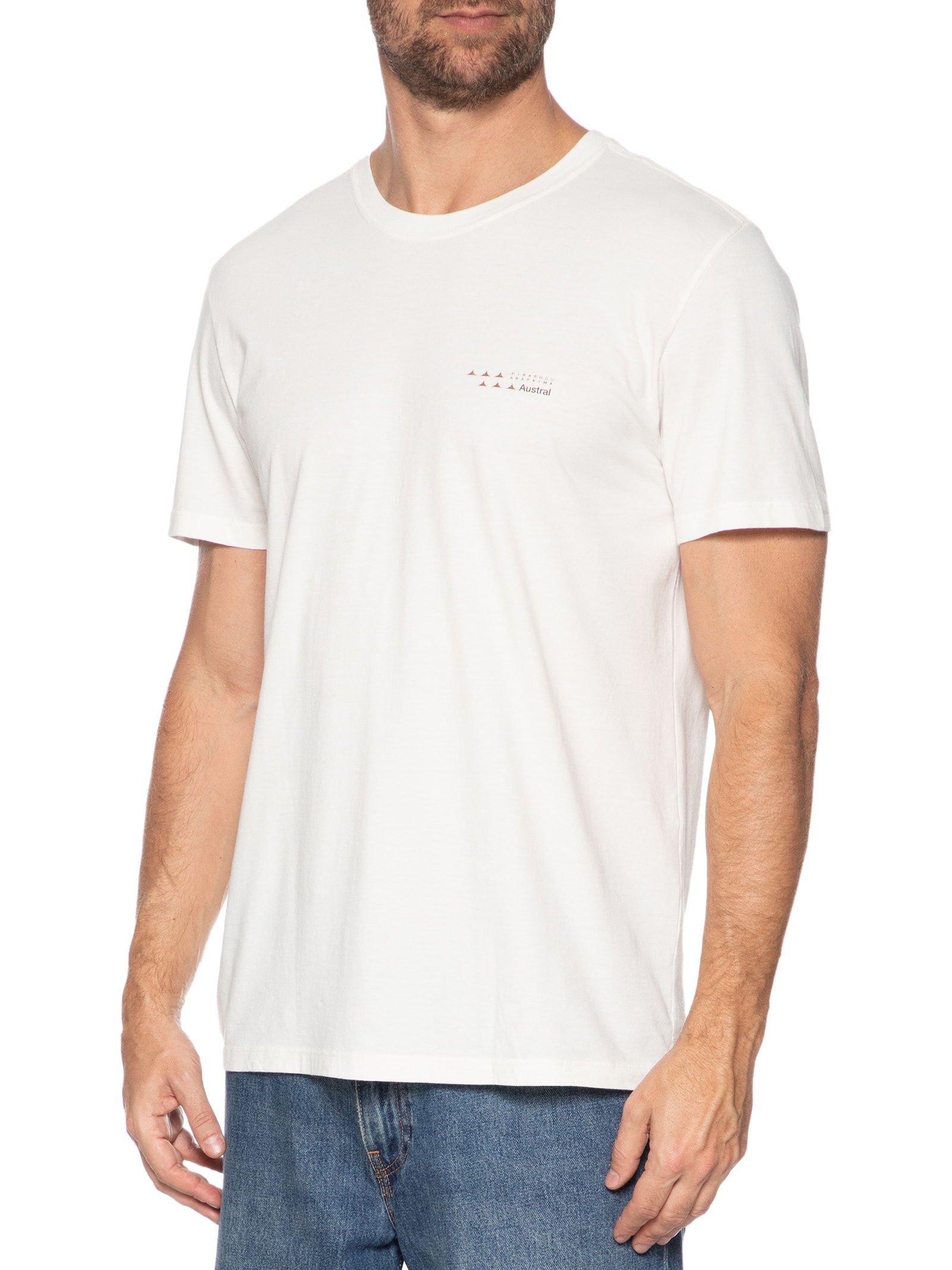 Camiseta Masculina Pirarucu Branco Austral