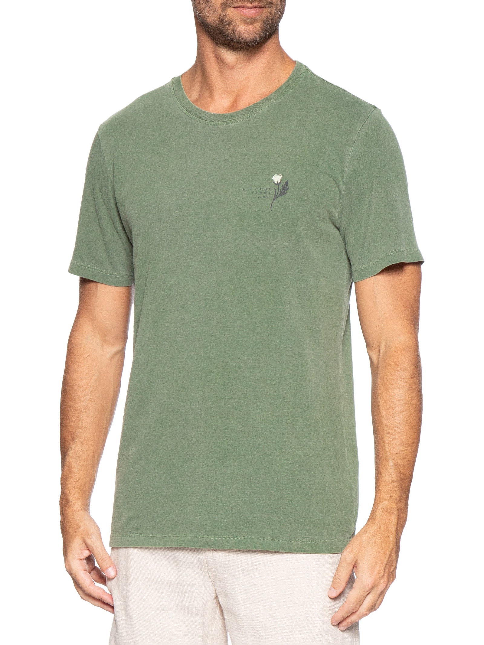 Camiseta Masculina Plant II Verde Austral