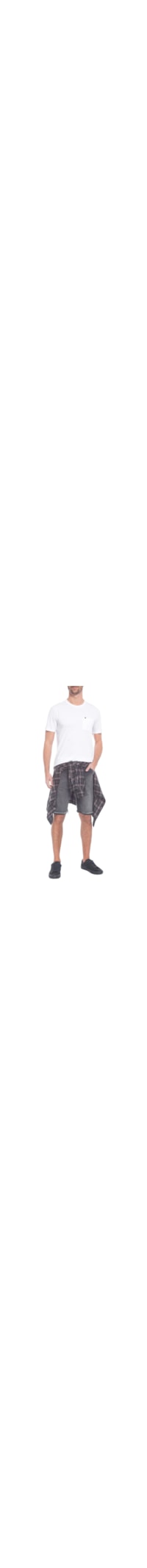 Camiseta Masculina Pocket Basic - Branco