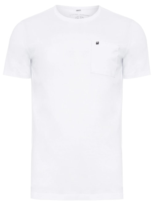 Camiseta Masculina Pocket Basic – Branco