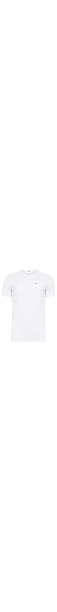 Camiseta Masculina Pocket Basic - Branco