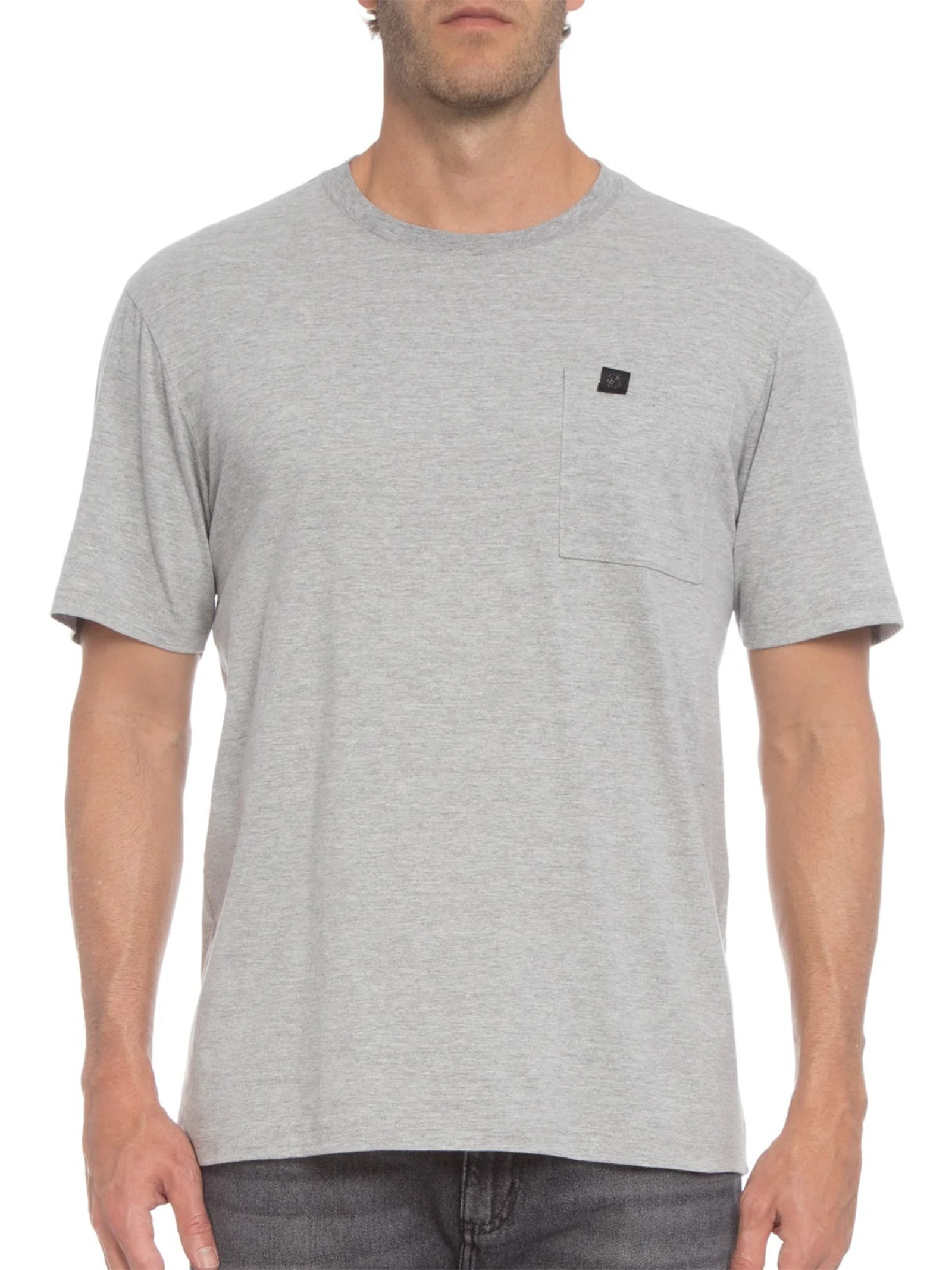 Camiseta Masculina Pocket Basic Cinza John John