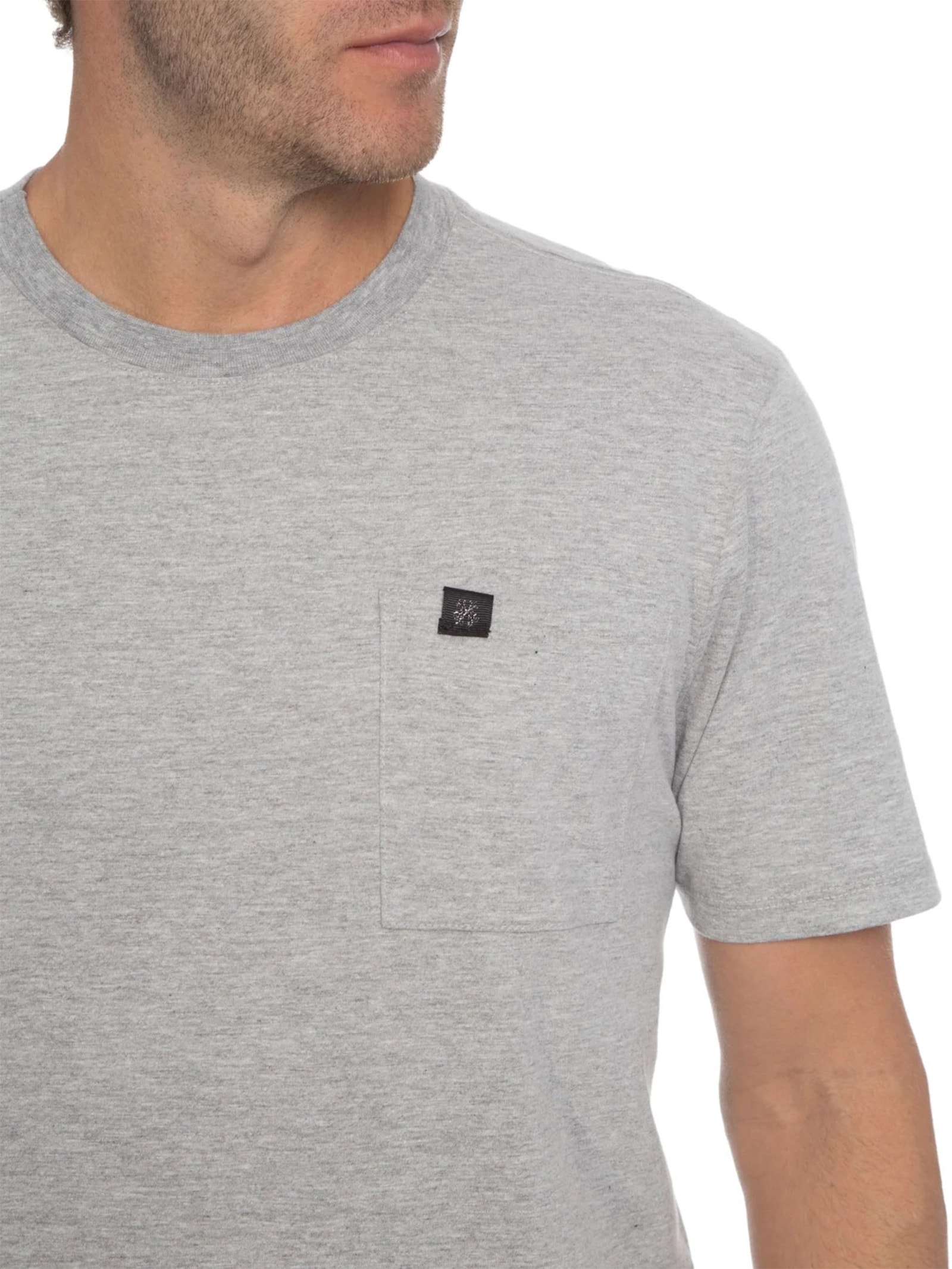 Camiseta Masculina Pocket Basic Cinza John John