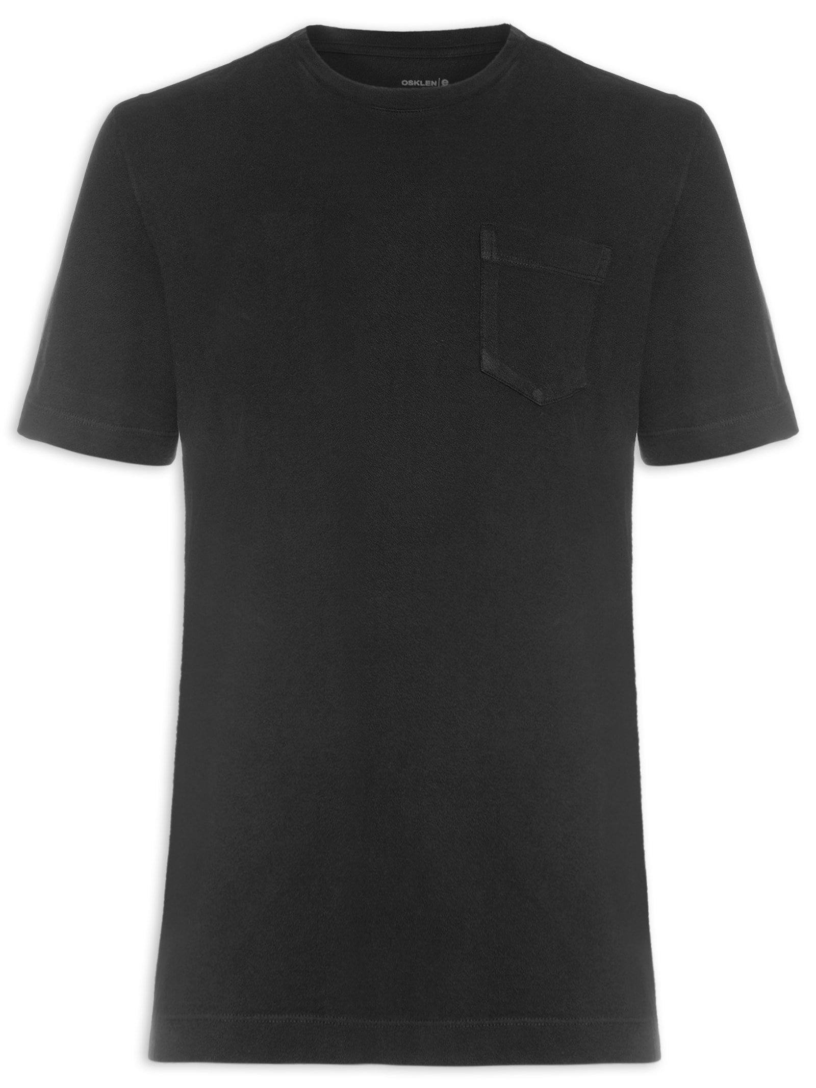 Camiseta Masculina Pocket Crepe Preto Osklen