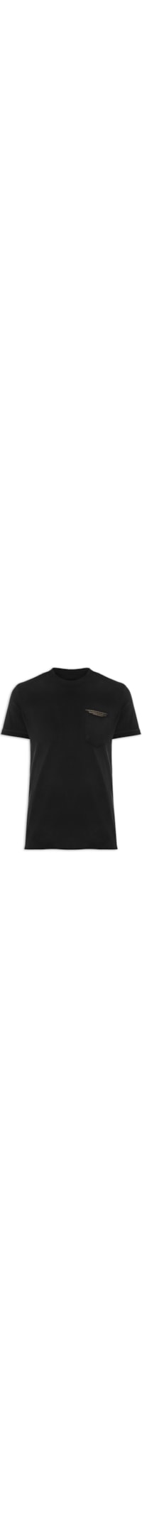 Camiseta Masculina Pocket Design - Preto