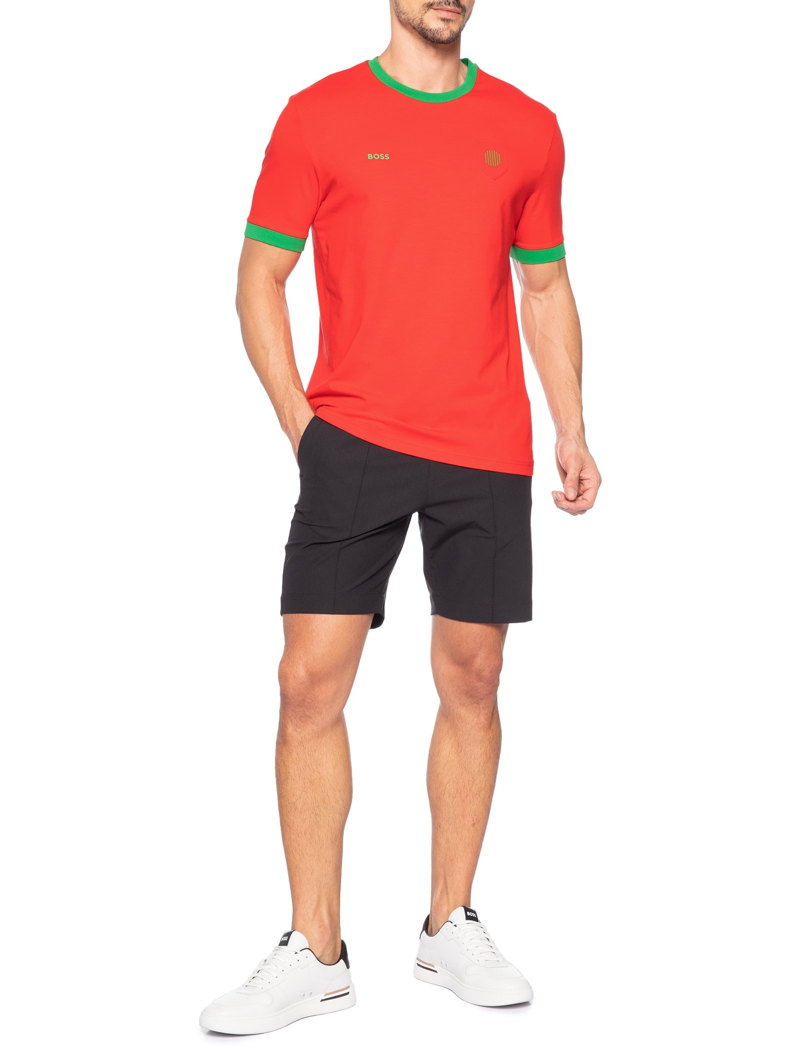 Camiseta Masculina Portugal Copa Lux Tee Vermelho Boss