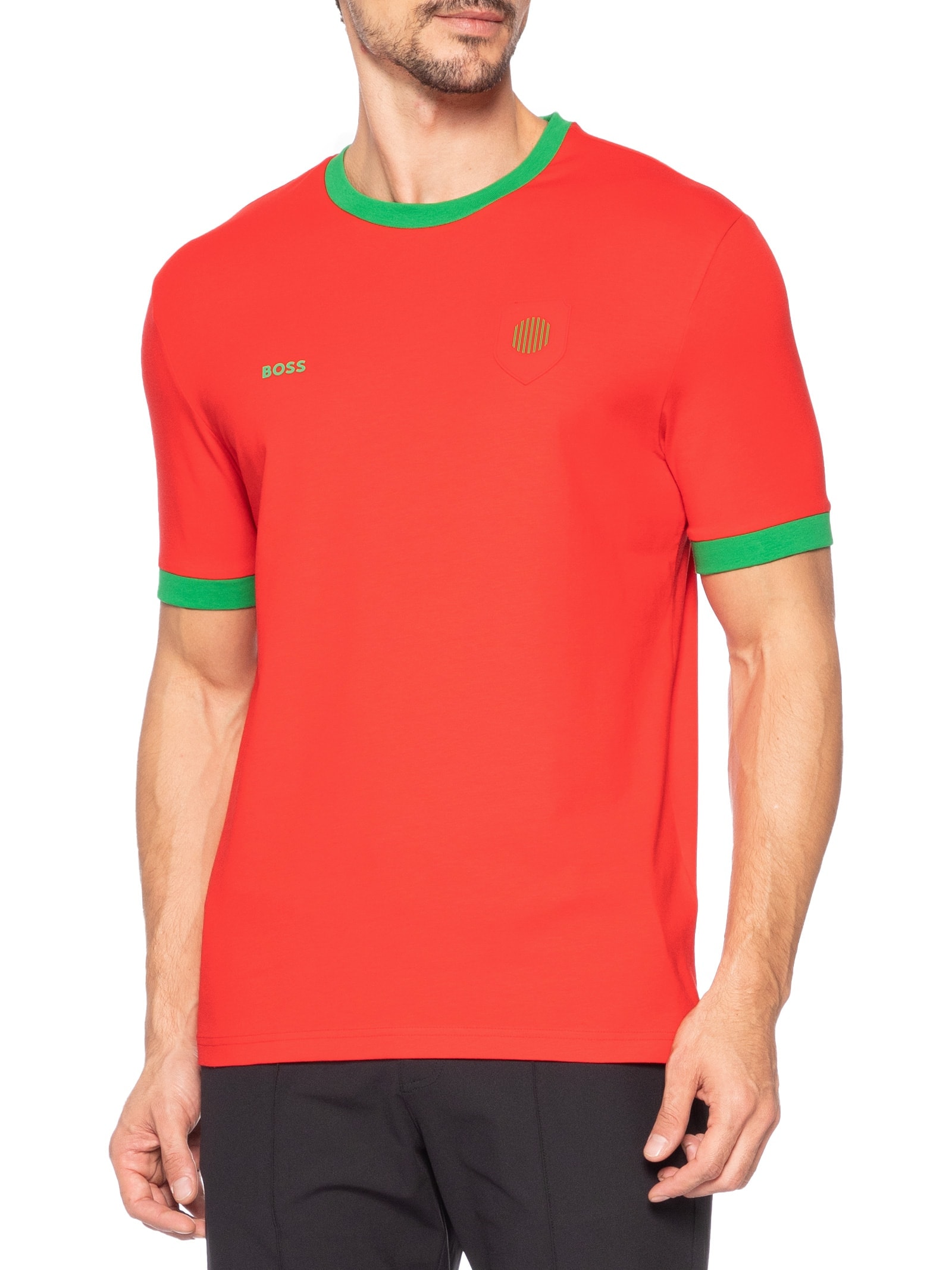 Camiseta Masculina Portugal Copa Lux Tee Vermelho Boss