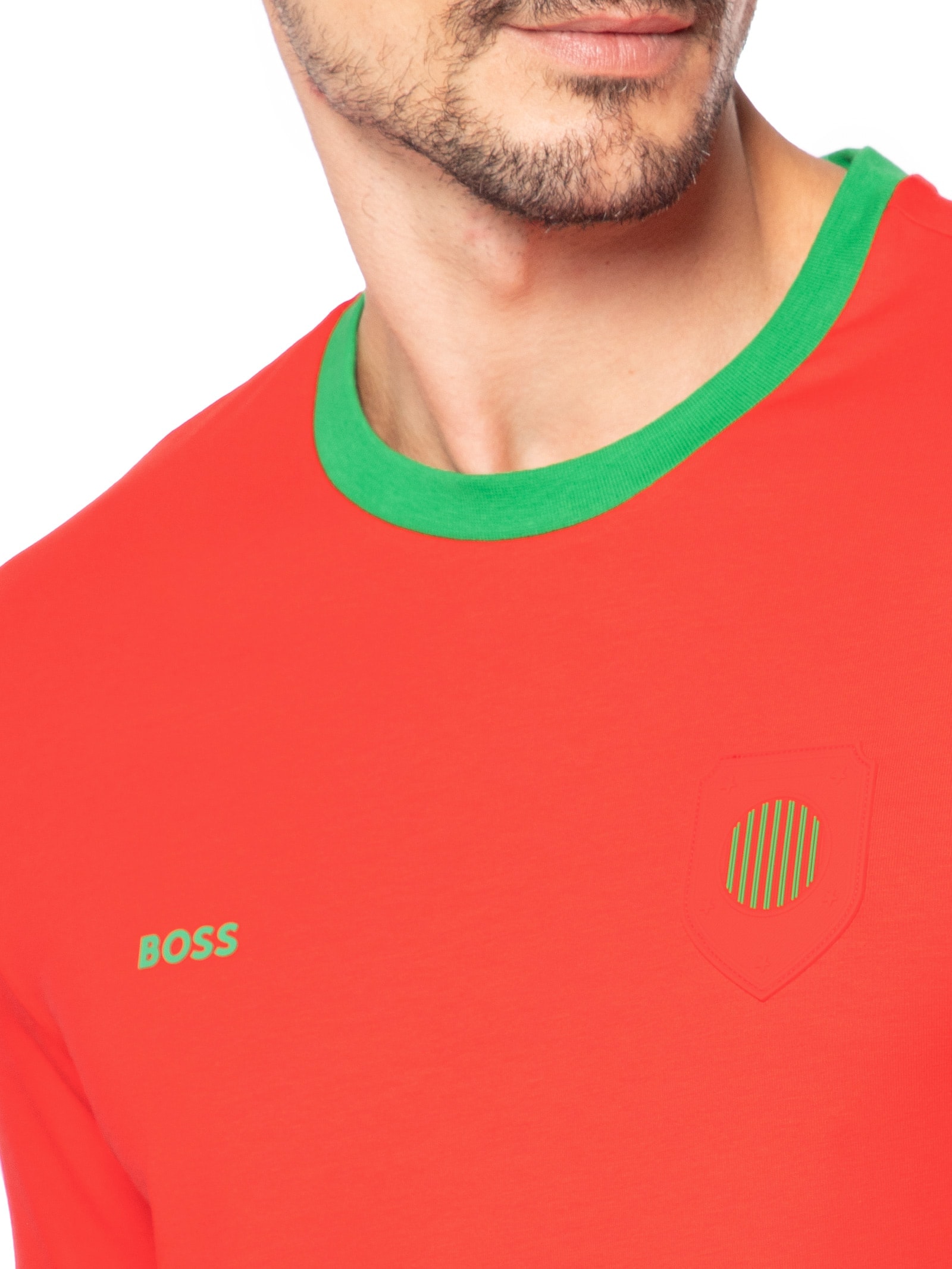 Camiseta Masculina Portugal Copa Lux Tee Vermelho Boss