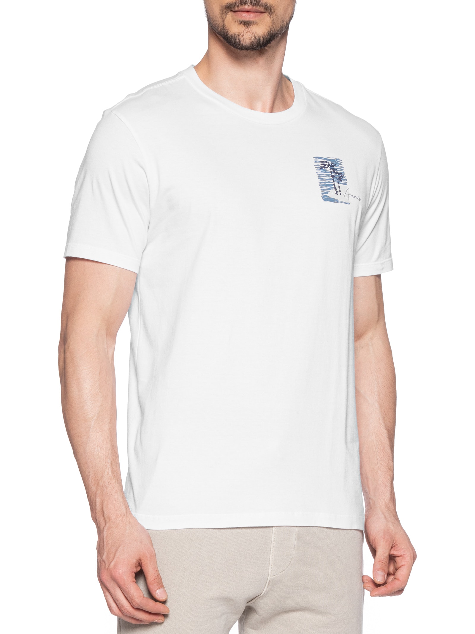 Camiseta Masculina Praia (PA) Branco Aramis