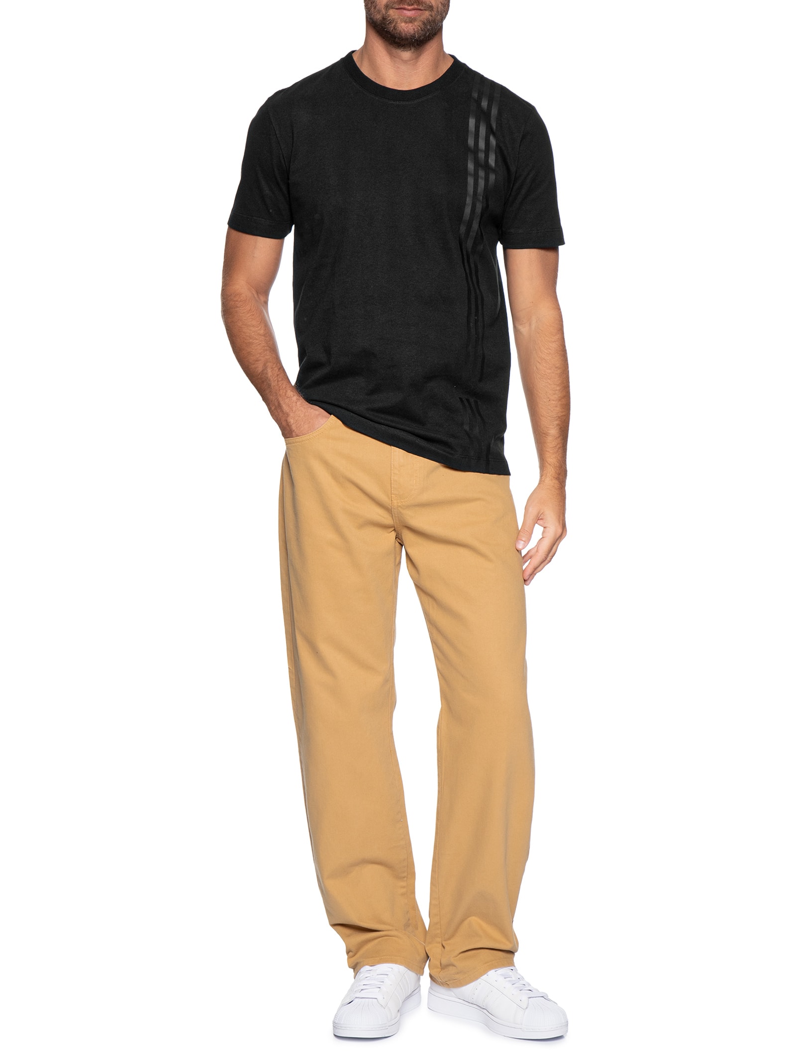 Camiseta Masculina Preto Forum + Adidas