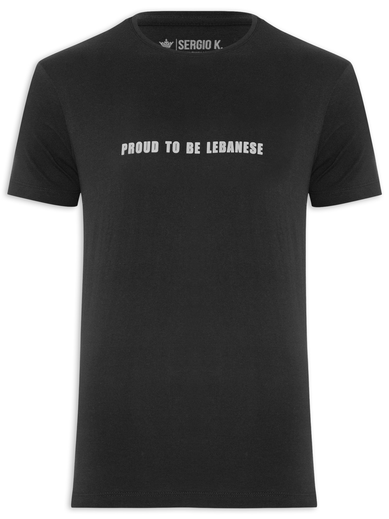 Camiseta Masculina Proud Lebanese Preto Sergio K