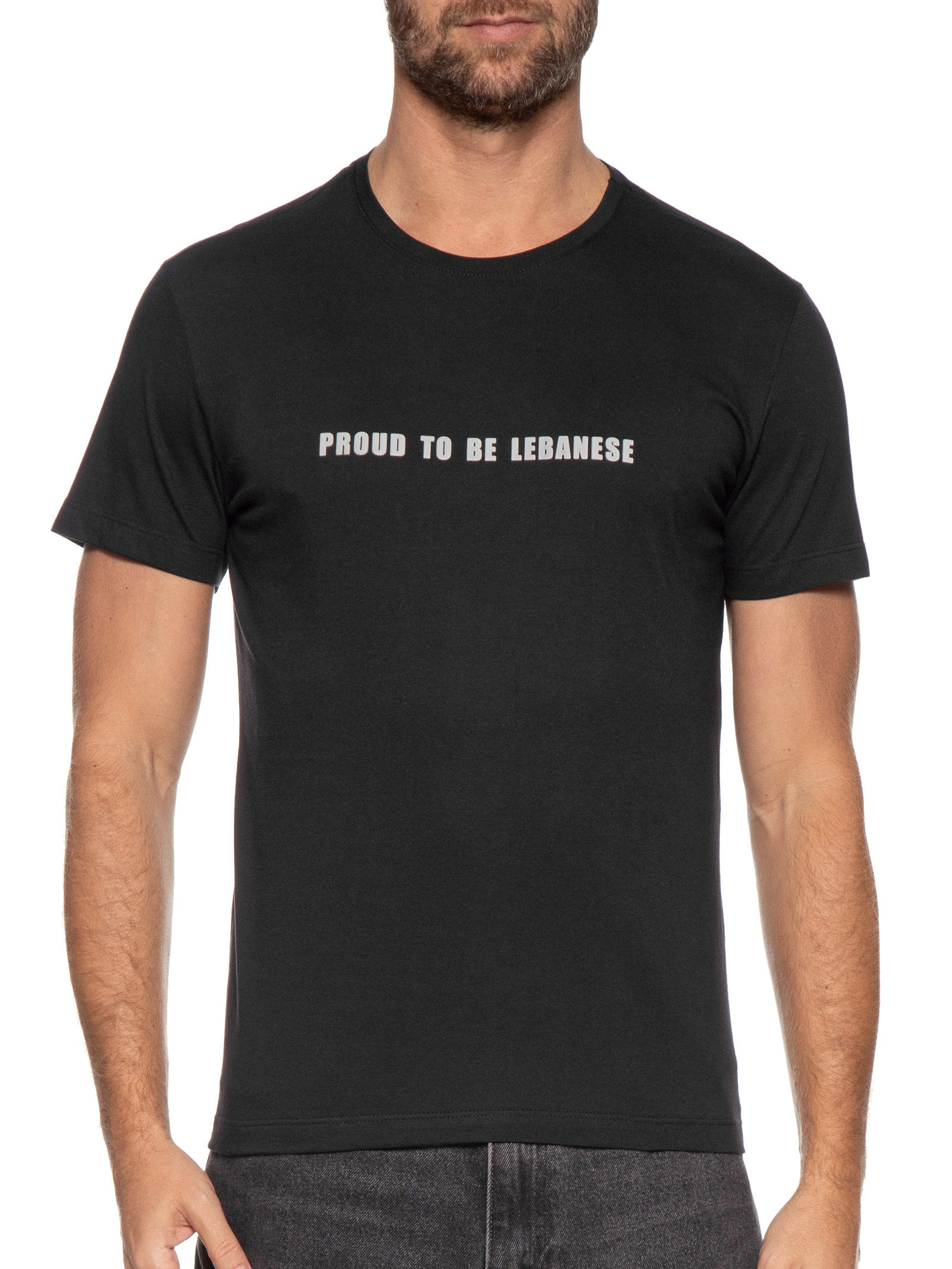 Camiseta Masculina Proud Lebanese Preto Sergio K