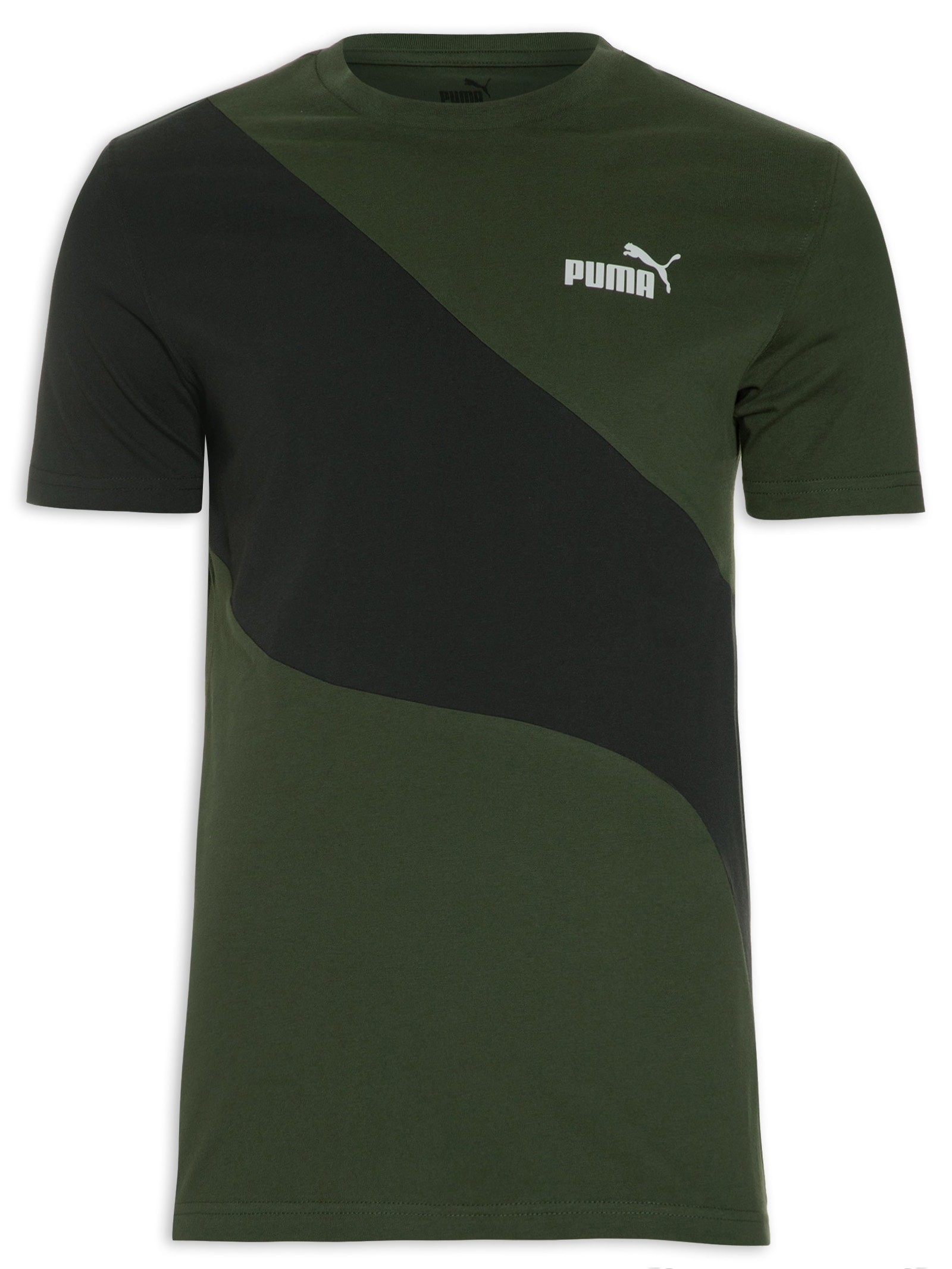 T-shirt Masculina Power Cat - Verde - Puma