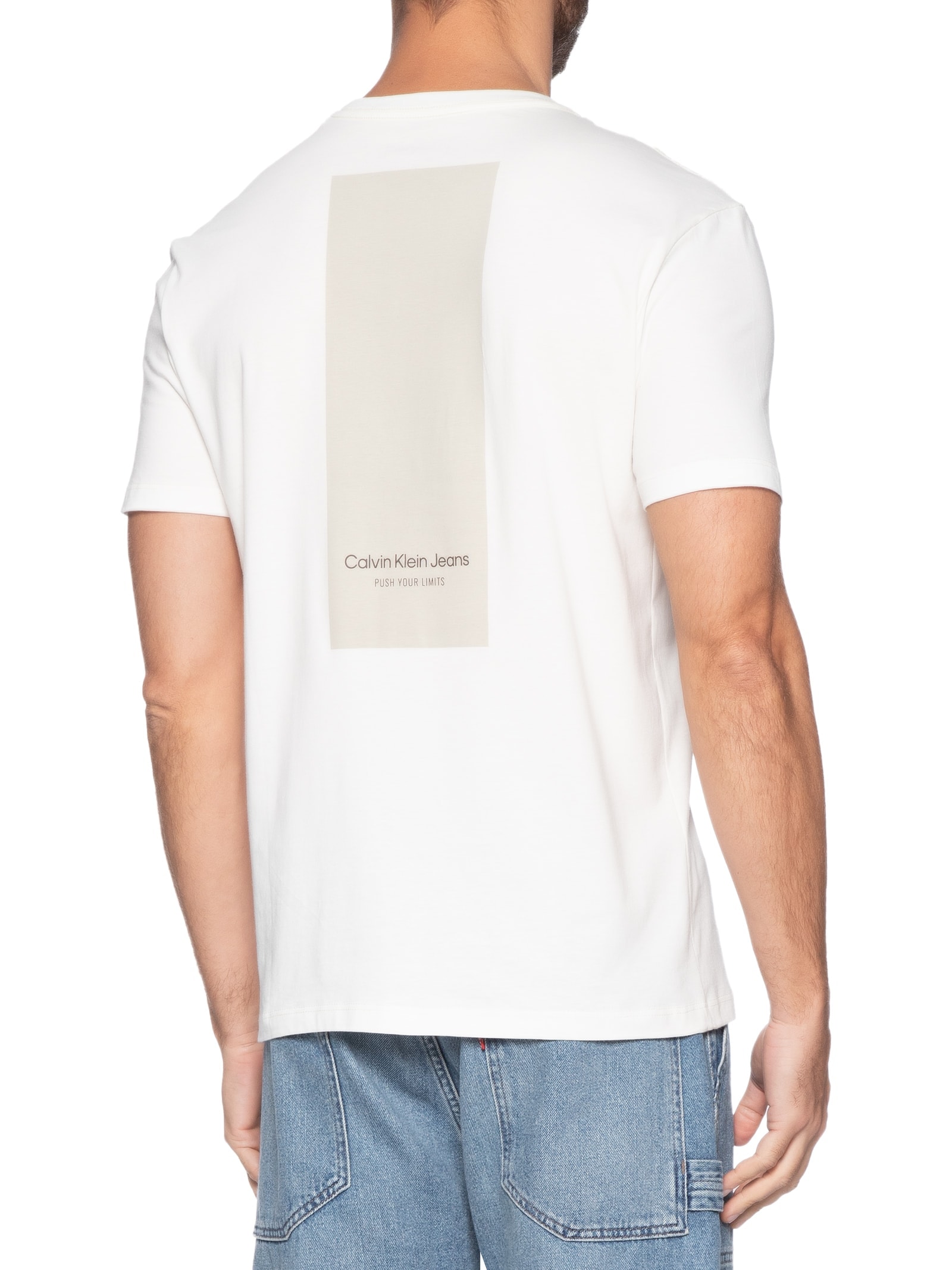 Camiseta Masculina Push Your Limits Branco Calvin Klein Jeans