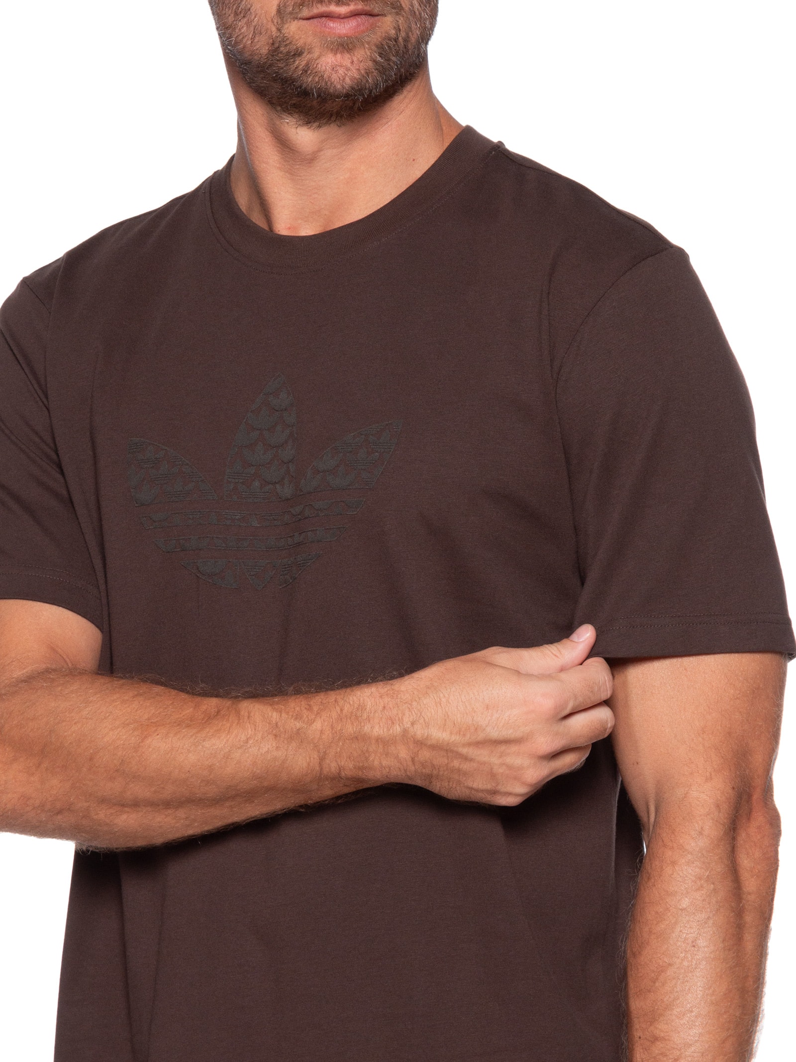 Adidas Originals - Camiseta Masculina Q12 Monogram T - Marrom